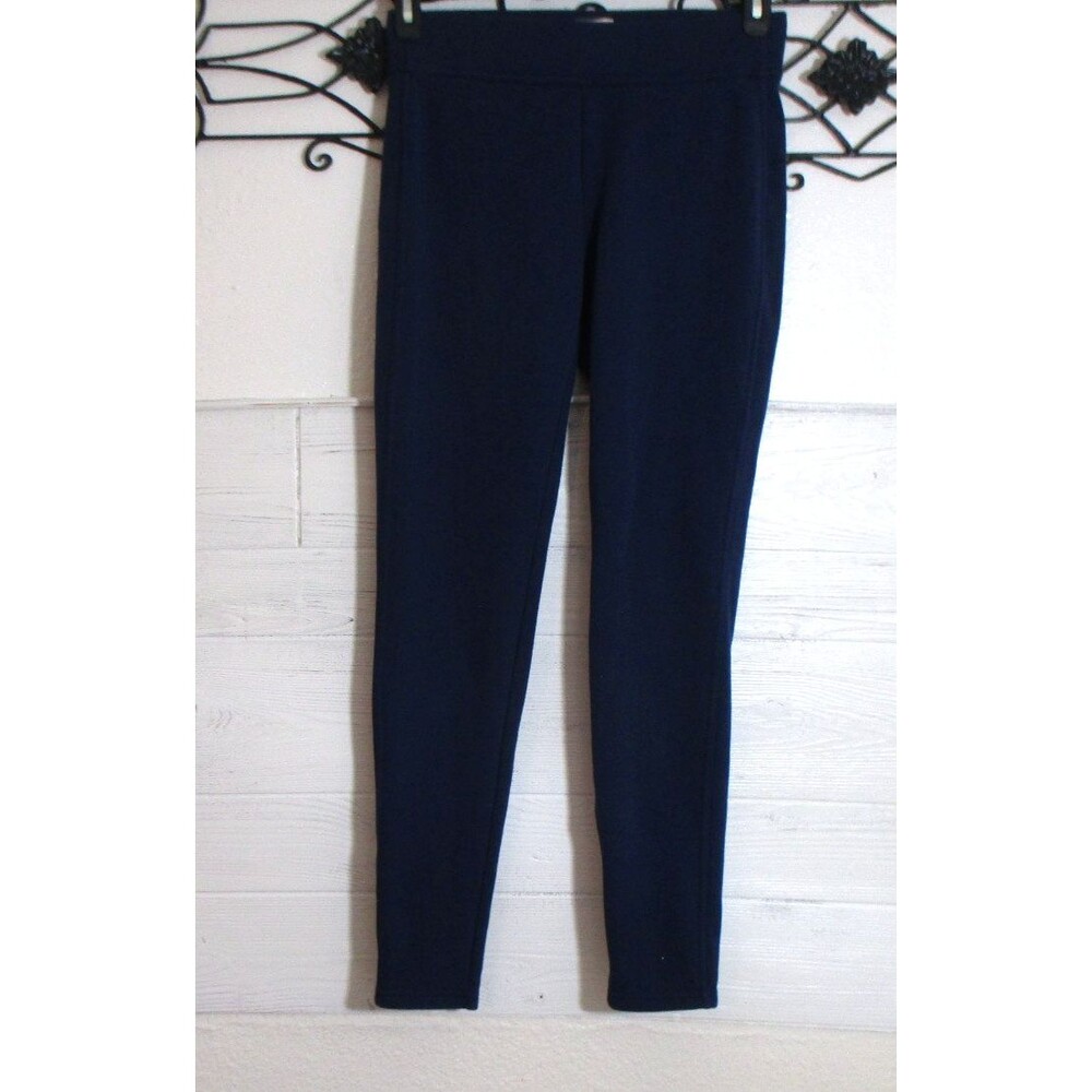 Lands' End Serious Sweats Fleece Pants Women's Size S Blue